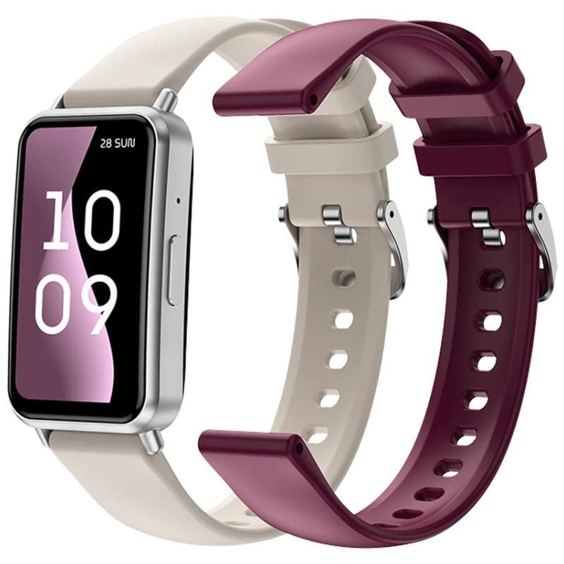 SPC Duo Fit Smartwatch / Notificações / Ritmo Cardíaco / Branco