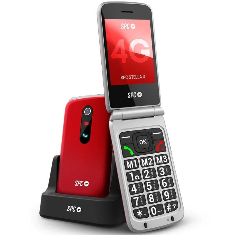 SPC Stella 3 Telemóvel para Seniores / 4G / Vermelho