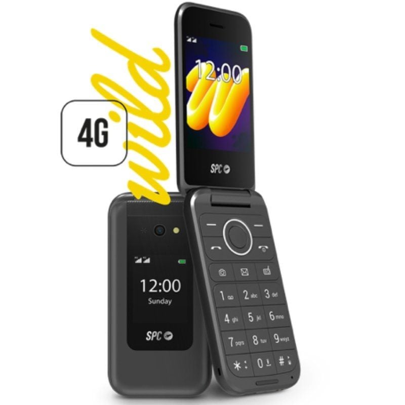 SPC WILD Telemóvel para Idosos / 4G / Preto