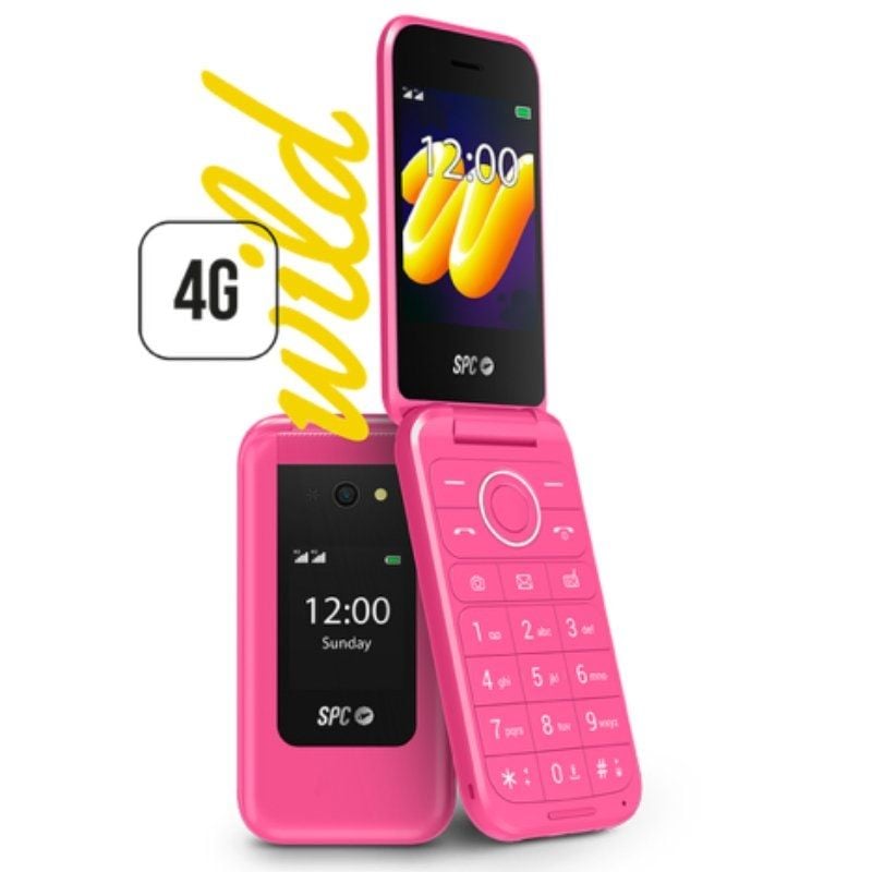 SPC WILD Telemóvel para Seniores / 4G / Rosa