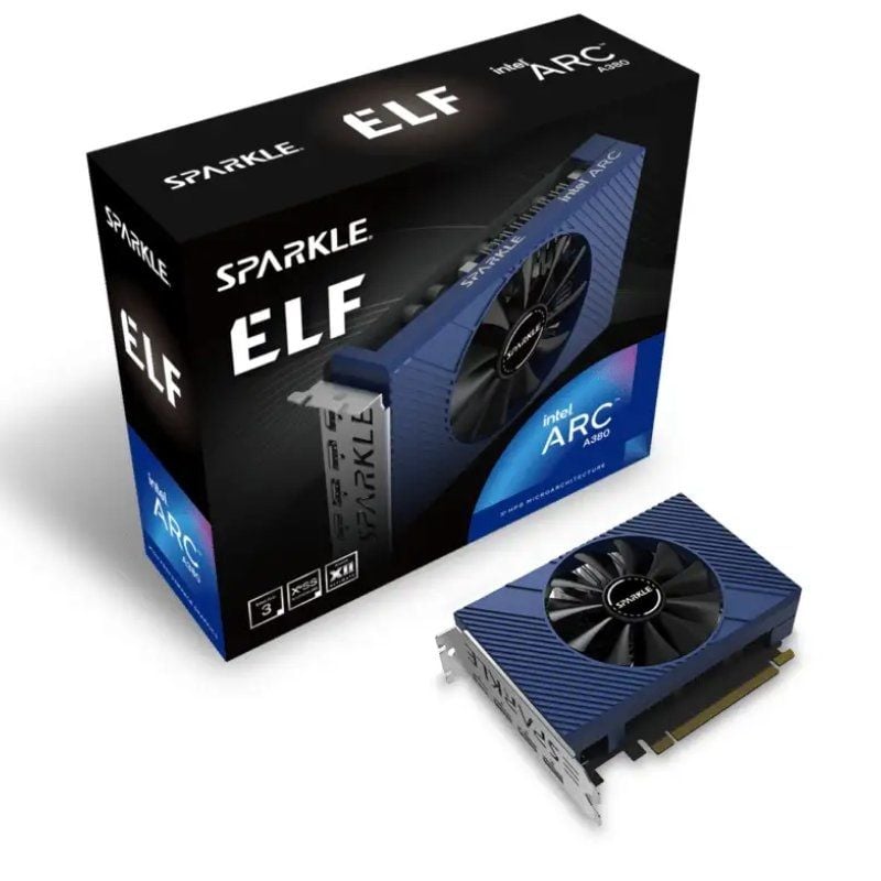 Placa Gráfica Intel Arc A380 ELF / 6GB GDDR6 Sparkle