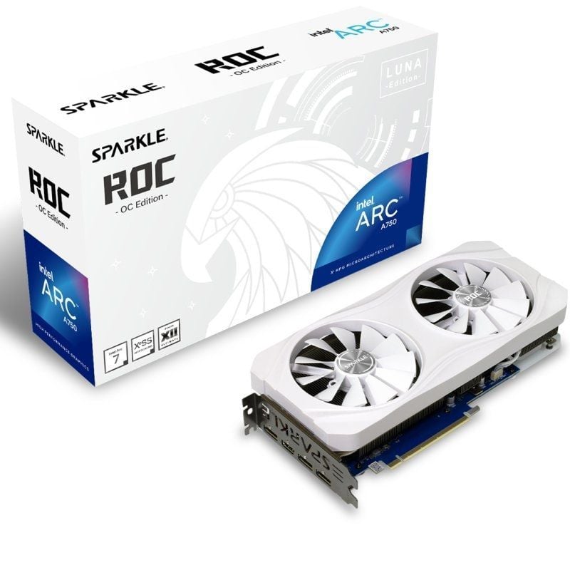 Placa Gráfica Sparkle Intel Arc A750 ROC LUNA OC / 8 GB GDDR6