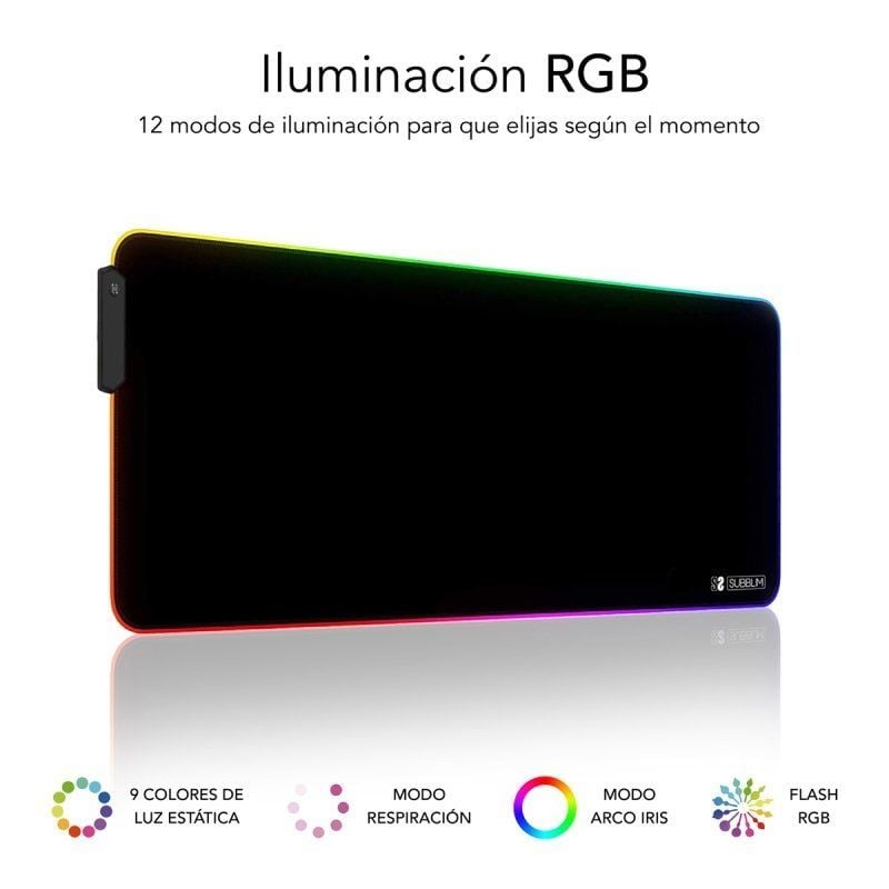 Subblim Mp-02rgb01 LED RGB XL / 800 X 300 X 4 Mm Tapete de Rato Subblim Mp-02rgb01 LED RGB XL / 800…