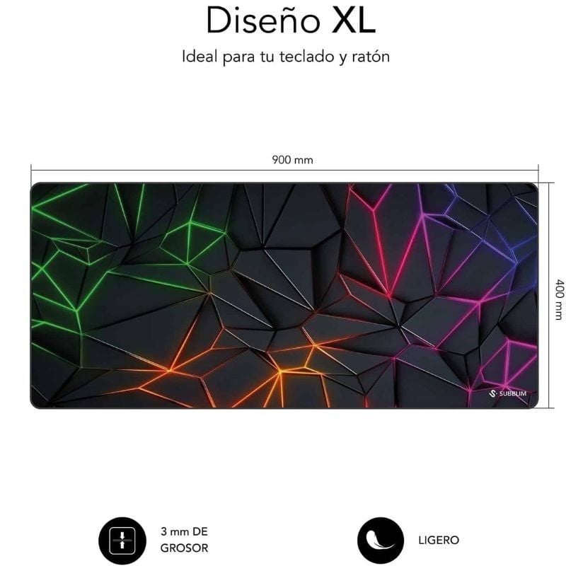 Subblim Neon Obsidian XL / 900 X 400 X 3 Mm