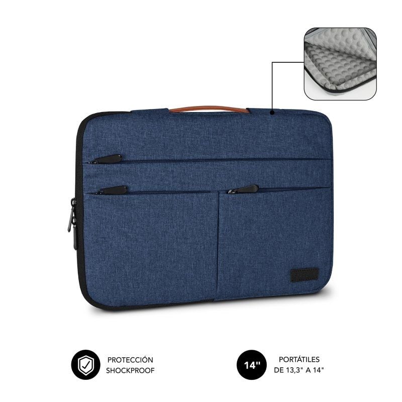 Bolsa Subblim Air Padding 360 para Computadores Portáteis Até 14" / Azul