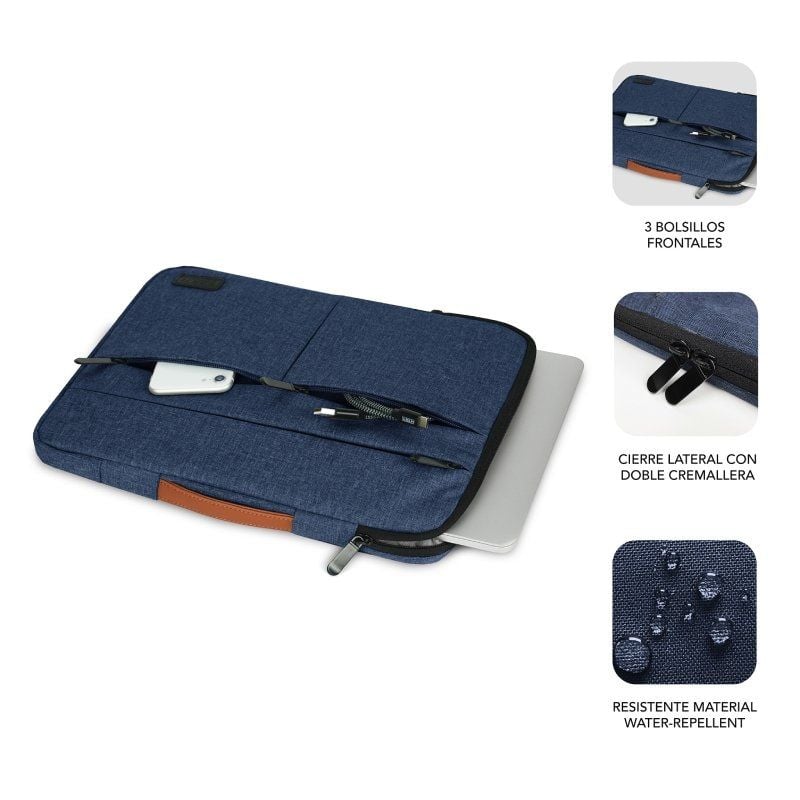 Bolsa Subblim Air Padding 360 para Computadores Portáteis Até 14" / Azul