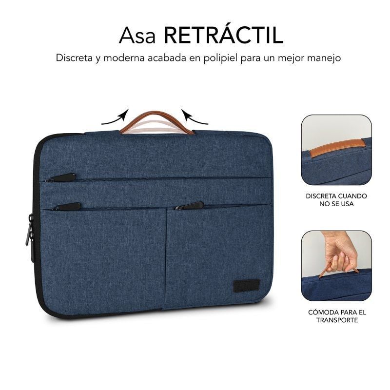 Bolsa Subblim Air Padding 360 para Computadores Portáteis Até 14" / Azul
