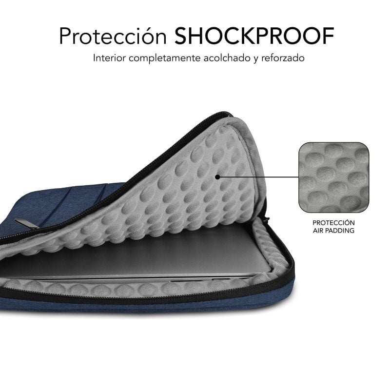 Bolsa Subblim Air Padding 360 para Computadores Portáteis Até 15,6" / Azul