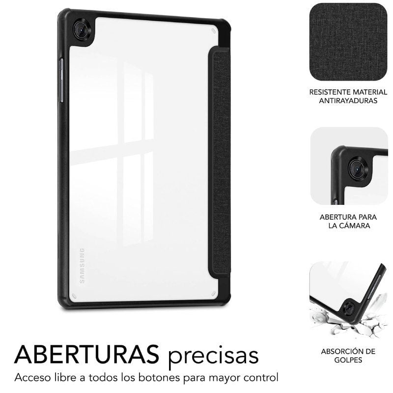 Capa Anti-choque Subblim Clear Shock Case para Samsung A11 8.7" / Preto