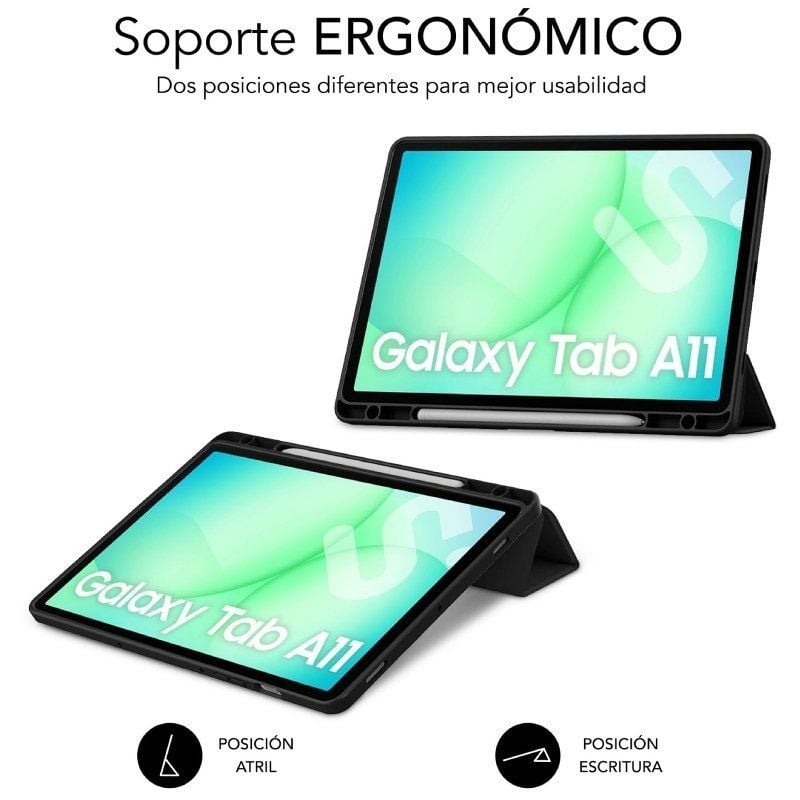 Capa Anti-choque Subblim Clear Shock Case para Samsung A11 8.7" / Preto