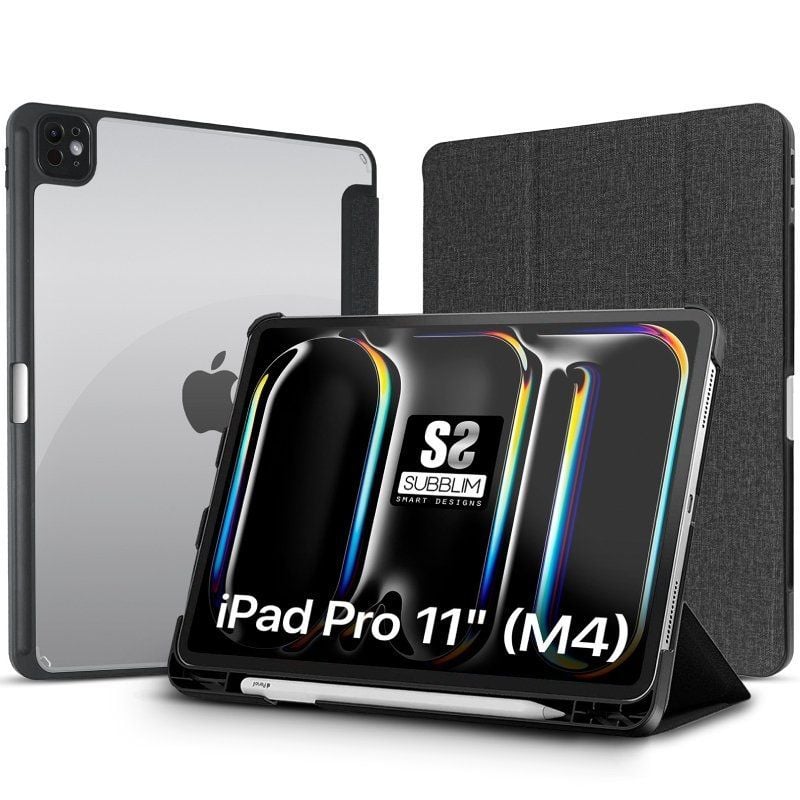 Capa Anti-choque Subblim Clear Shock Case para Ipad Pro 11" 2024 M4 / Preto