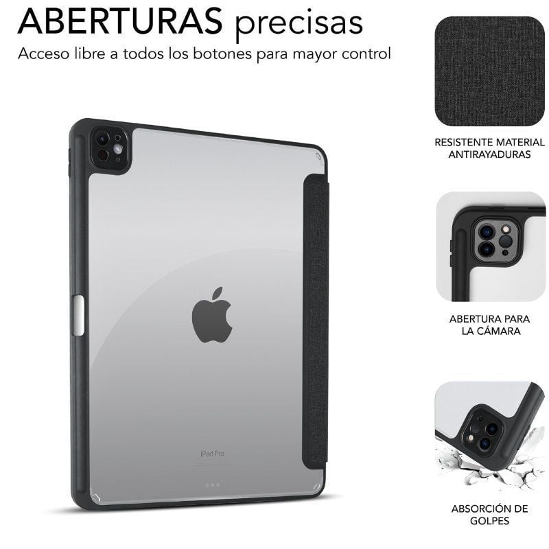 Capa Anti-choque Subblim Clear Shock Case para Ipad Pro 11" 2024 M4 / Preto