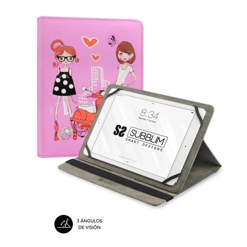 Bolsa para Tablet Subblim Trendy Fashion Girls para Tablets de 10,1"-11"