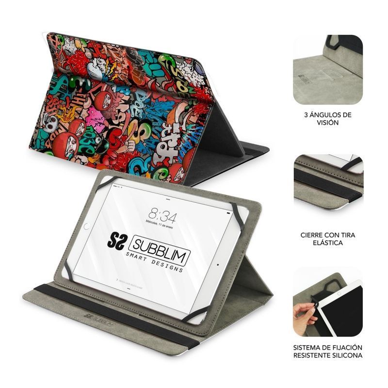 Capa Subblim Trendy Graffiti para Tablets de 10,1"-11"