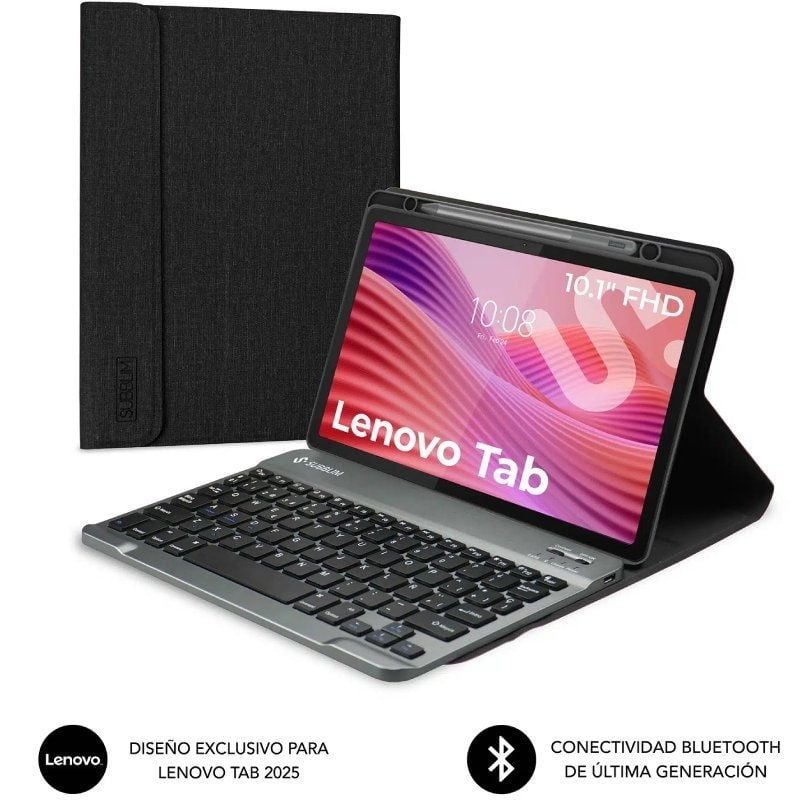 Capa Anti-choque Subblim Lenovo Tab 10.1" 2025 com Teclado / Preto