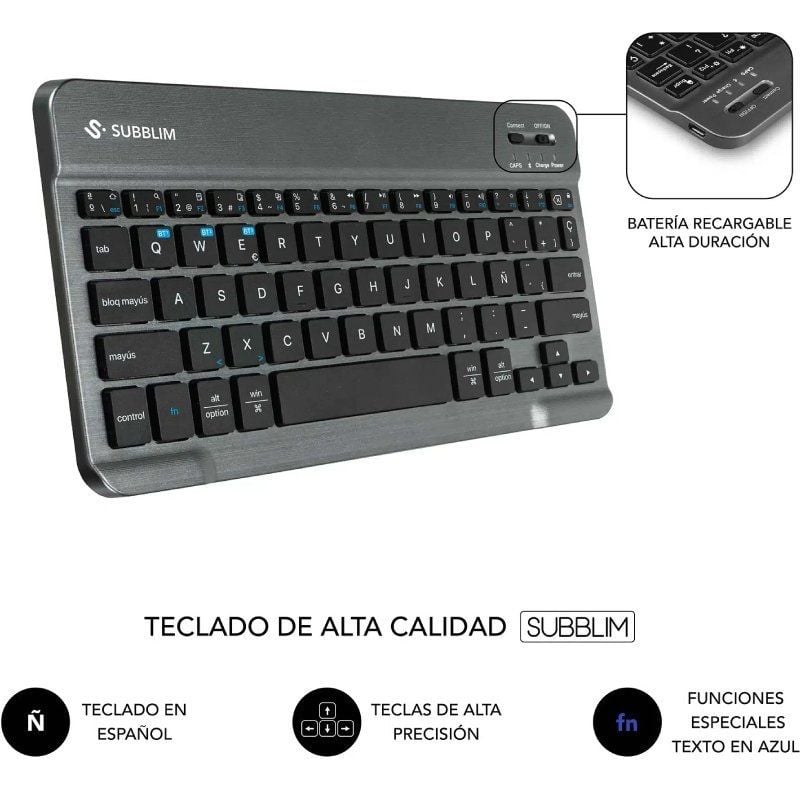 Capa para Teclado Subblim Keytab Pro BT Lenovo Idea Tab 11" 2025 / Preto