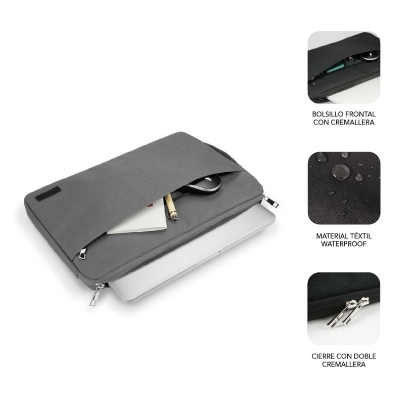 Bolsa para Computador Portátil Subblim Urban para Computadores Portáteis Até 14" / Cinzento