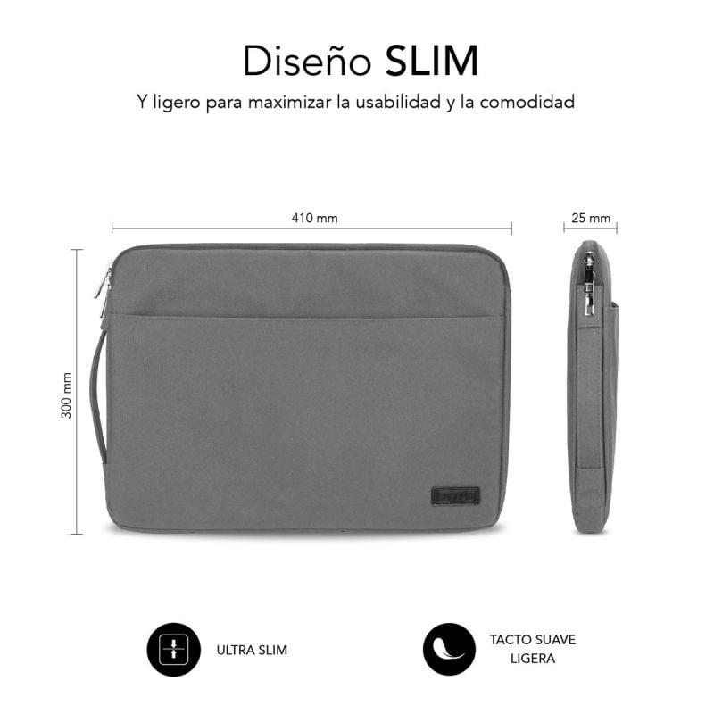 Bolsa para Computador Portátil Subblim Urban para Computadores Portáteis Até 15,6" / Cinzento