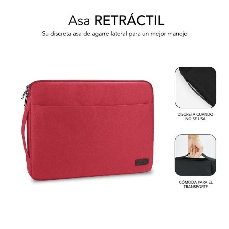 Bolsa para Computador Portátil Subblim Urban para Computadores Portáteis Até 15,6" / Vermelho