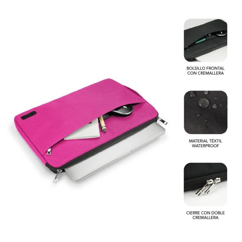 Bolsa para Computador Portátil Subblim Urban para Computadores Portáteis Até 15,6" / Rosa