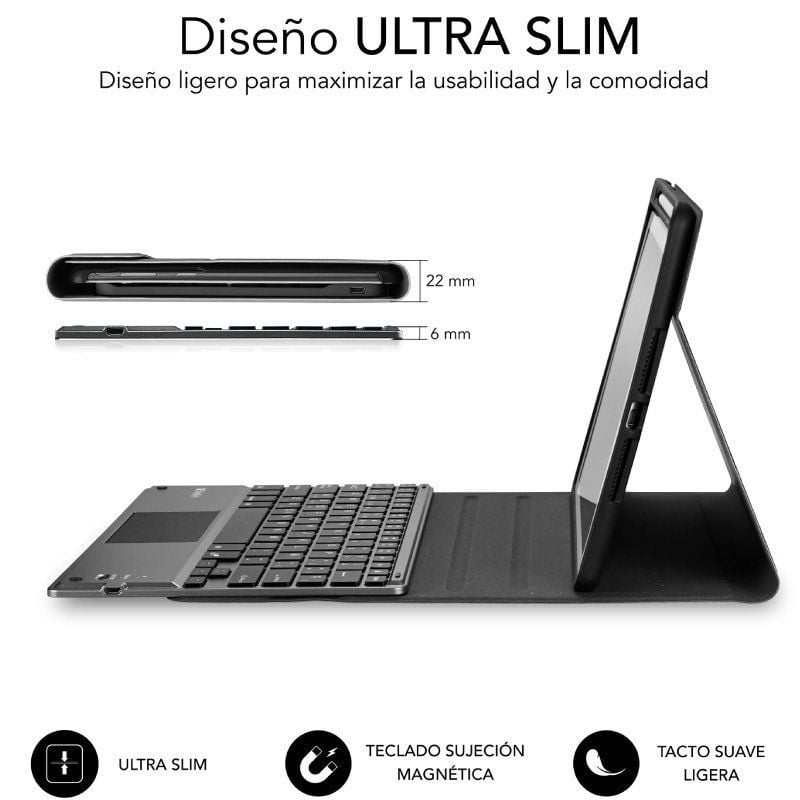 Capa de Teclado Subblim Keytab Pro BT para Ipad 10,9" Tablet de 10ª Geração / Preto