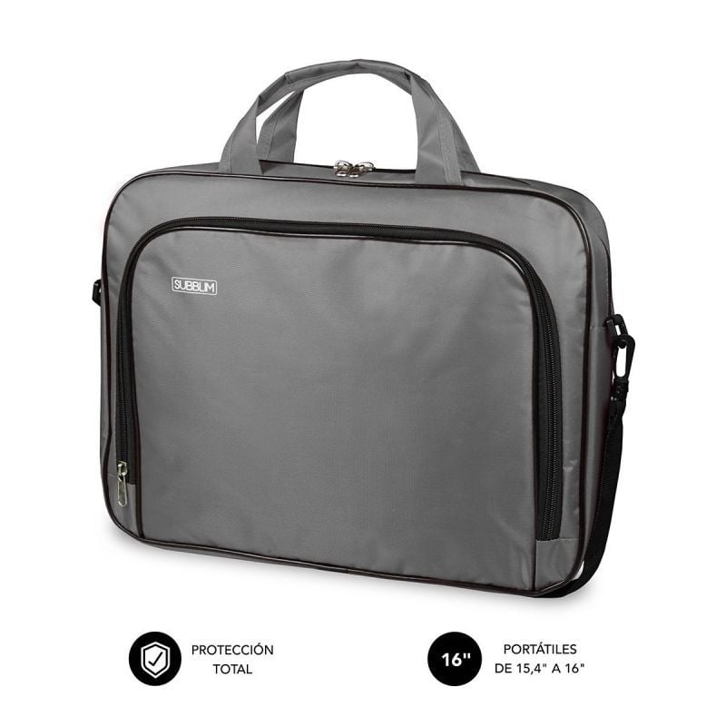 Pasta Subblim Oxford para Computadores Portáteis Até 16" / Cinzento