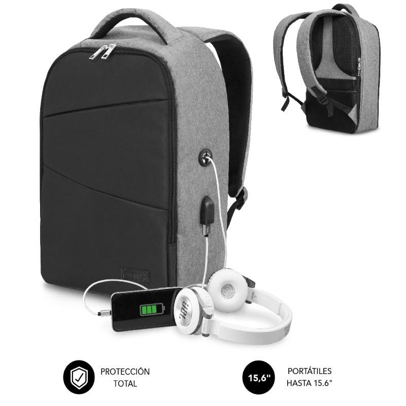 Mochila para Computador Portátil Subblim Secure V2 AP para Computadores Portáteis Até 15,6" / Porta…
