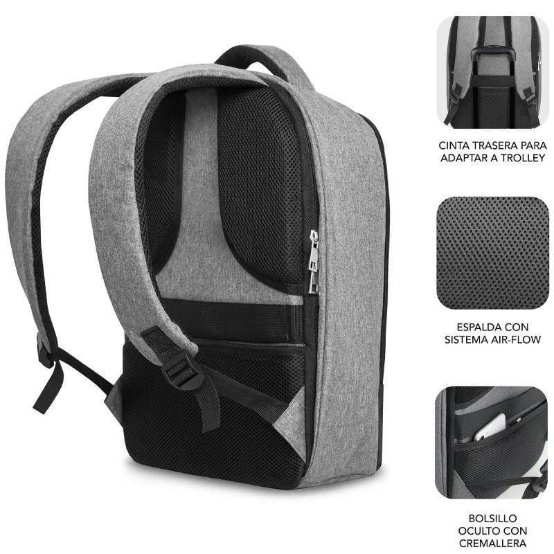 Mochila para Computador Portátil Subblim Secure V2 AP para Computadores Portáteis Até 15,6" / Porta…