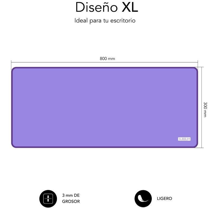 Conjunto de Rato sem Fios e Tapete Subblim Harmony Purple / Até 1200 DPI