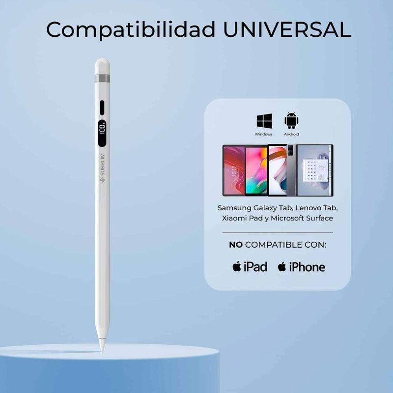 Caneta Subblim Noteflow para Android e Windows / Branco