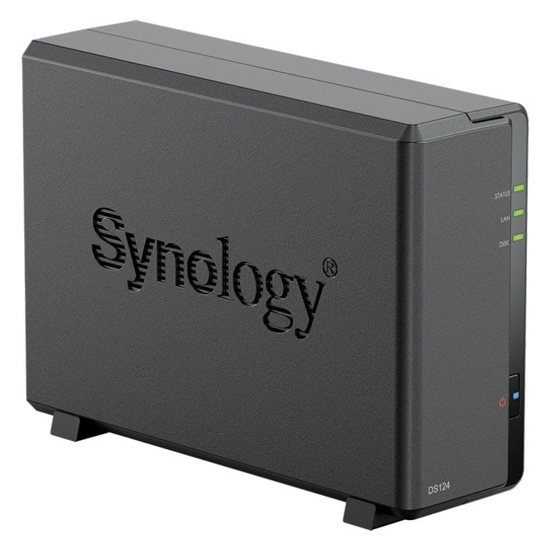 Synology Diskstation DS124 NAS / 1 Baía 3,5"- 2,5" / 1GB DDR4 / Formato de Torre