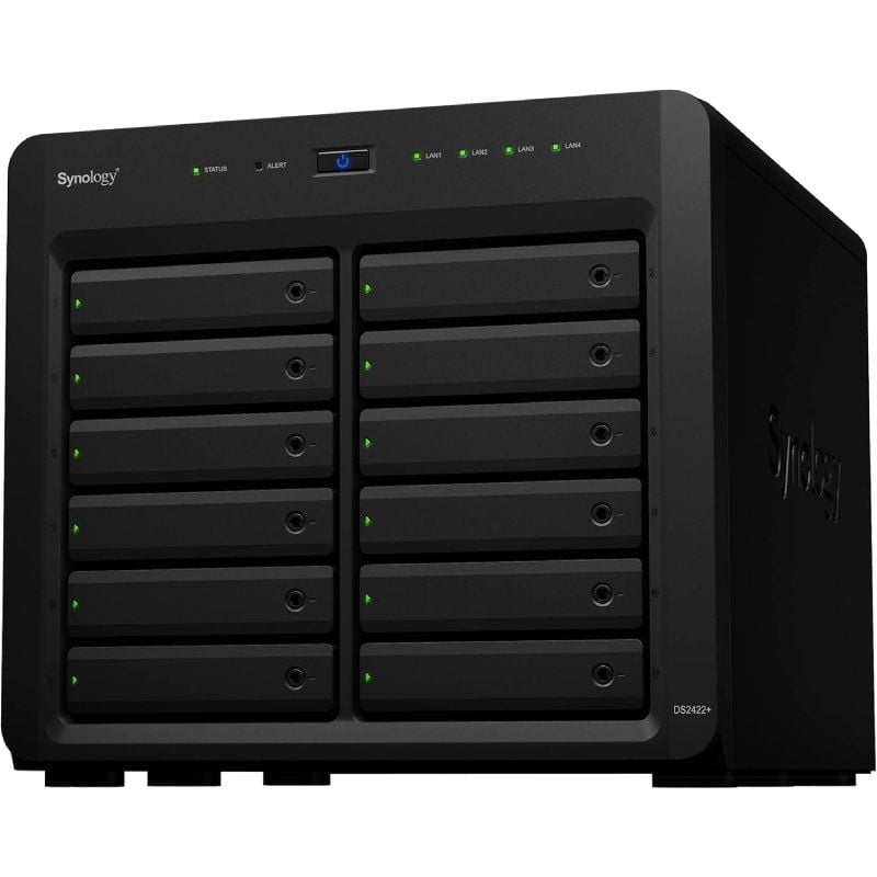 Synology Diskstation Ds2422+ NAS / 12 Compartimentos 3,5"- 2,5" / 4GB DDR4 / Formato de Torre