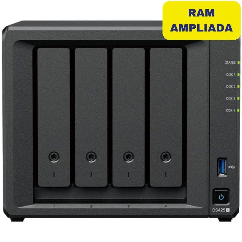 Synology Diskstation Ds425+ NAS / 4 Compartimentos 3,5"- 2,5" / 6GB DDR4 / Formato de Torre