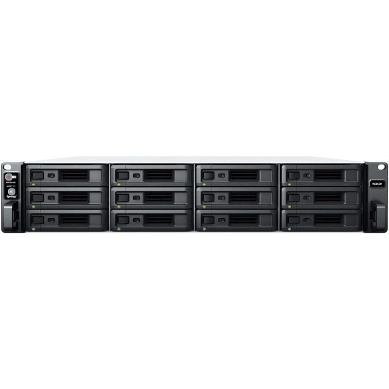 Synology Rackstation Rs2423+ NAS / 12 Compartimentos 3,5"- 2,5" / 8GB DDR4 / Formato de Montagem em…