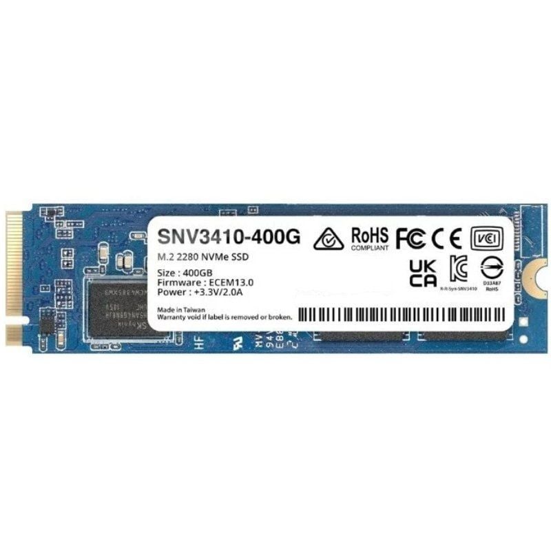 Unidade de Disco SSD Synology SNV3410 400GB / M.2 2280 PCIe NVME