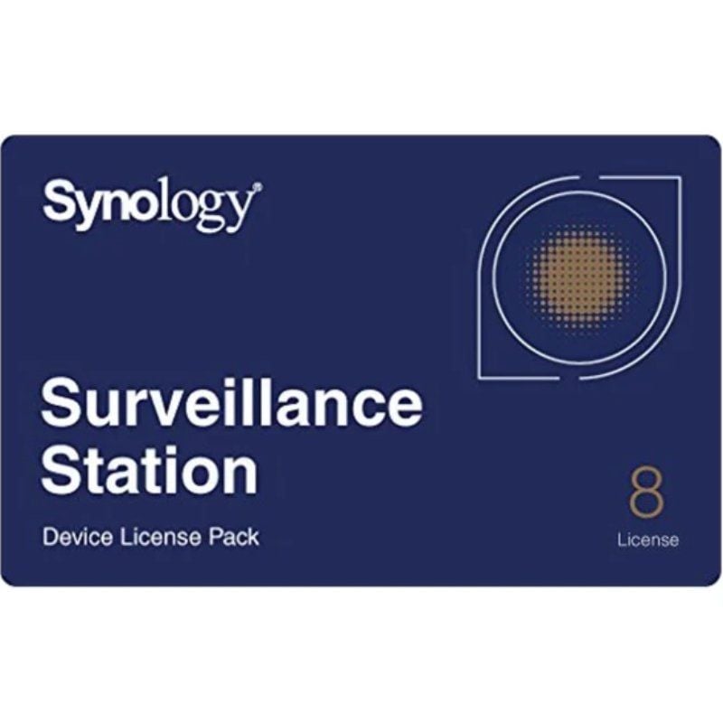 Licença Física Pacote de Licenças para Dispositivos de Vigilância Synology / 8 Dispositivos