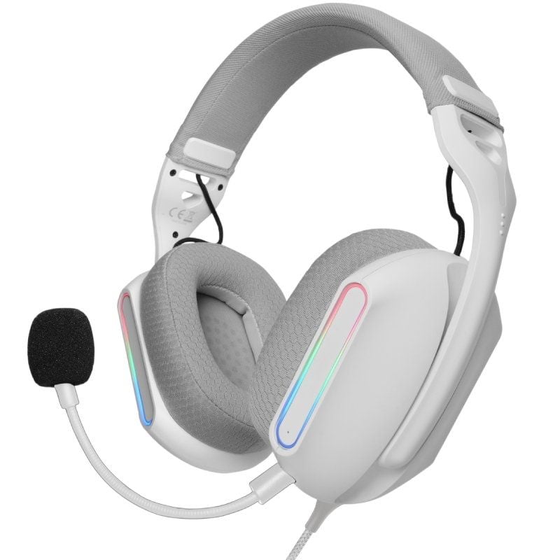 Auricular para Jogos Mars com Microfone Mars Gaming Mh-pro / Jack 3.5 / USB / Branco