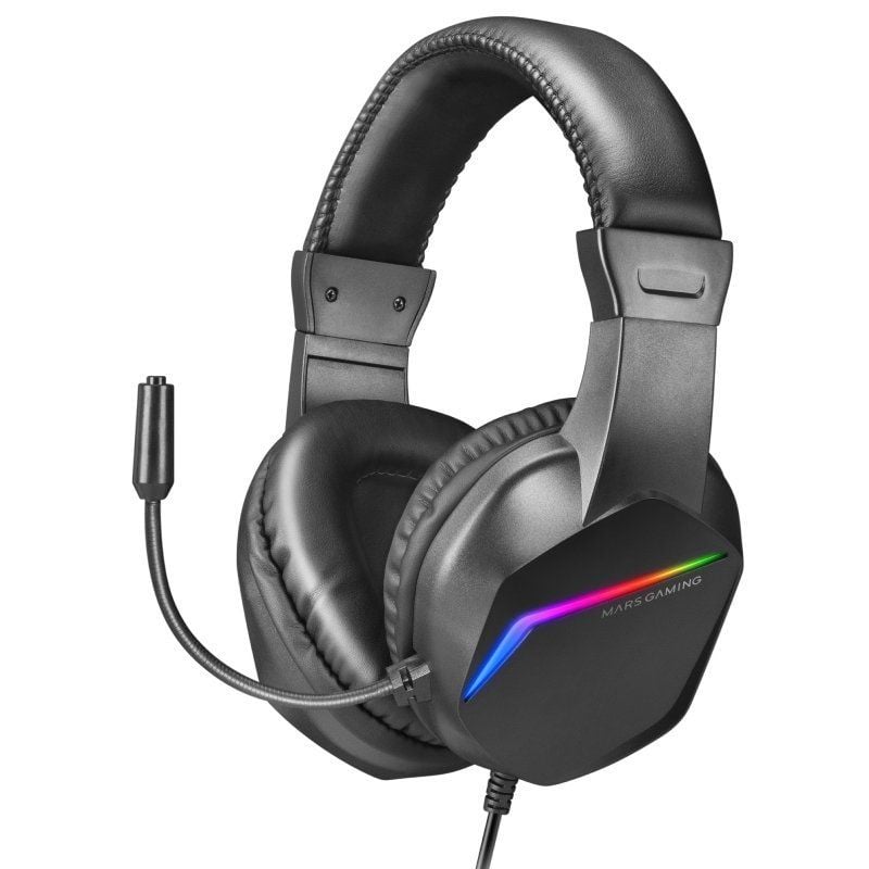 Auscultadores para Jogos com Microfone Mars Gaming MH122 / Jack 3.5 / Preto