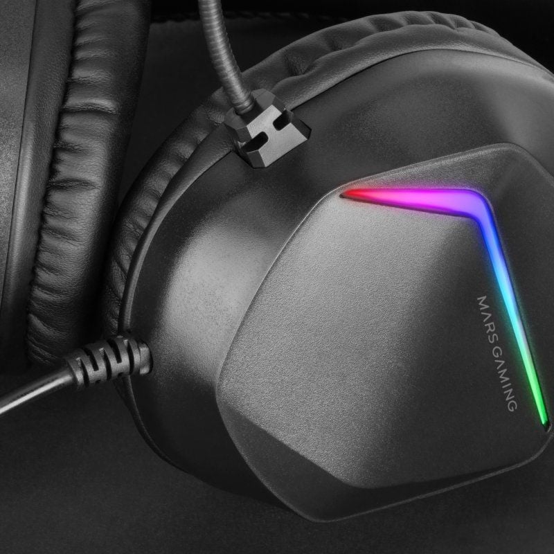 Auscultadores para Jogos com Microfone Mars Gaming MH122 / Jack 3.5 / Preto