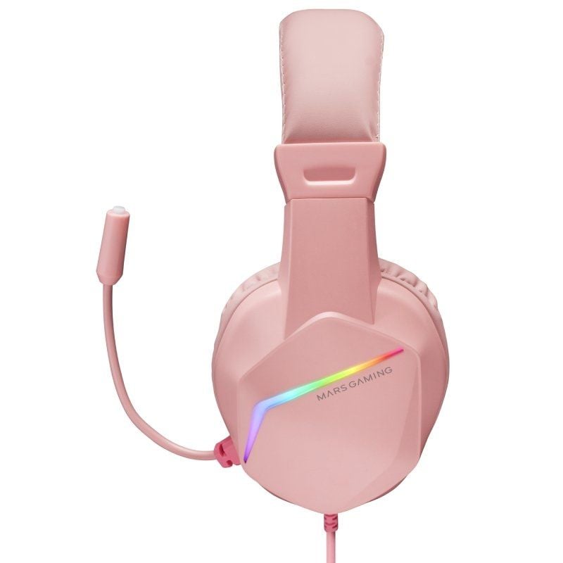 Auscultadores para Jogos com Microfone Mars Gaming MH122 / Jack 3.5 / Rosa