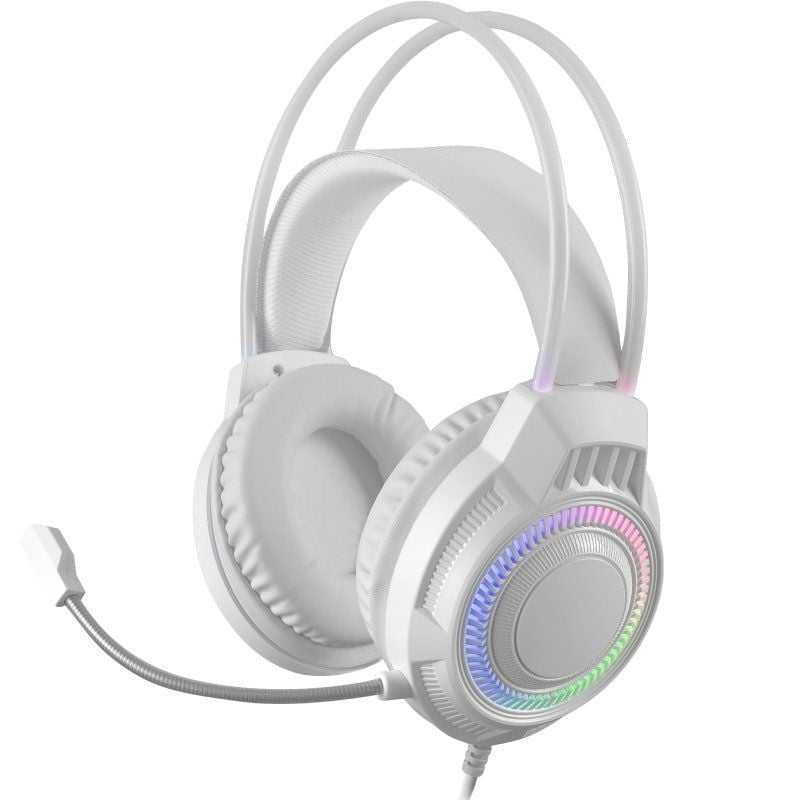 Auricular para Jogos Mars com Microfone Mars Gaming MH124W / Jack 3.5 / Branco