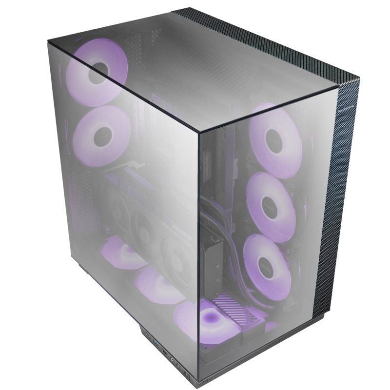 Mala para Jogos de Torre Mars Gaming Mc-3gfpro / Vidro Cromado