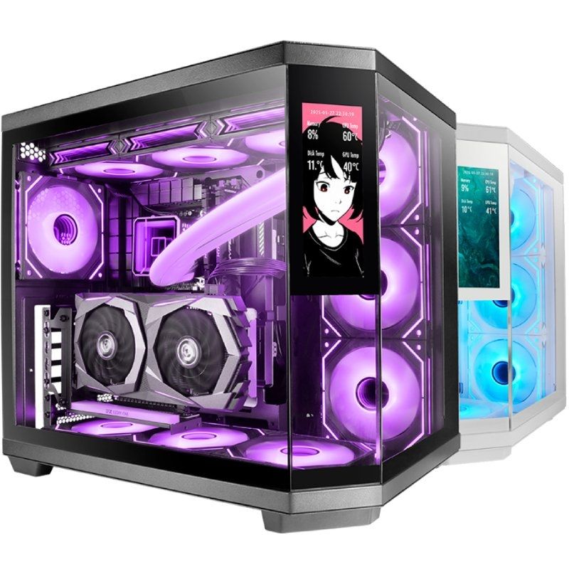 Caixa Semi-torre para Jogos Mars Gaming Mc-3tcorelcd