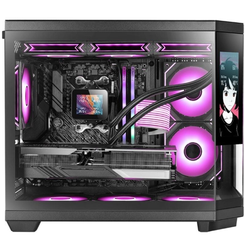 Caixa para Jogos em Mini Torre Mars Gaming Mc-3tcorelcdm