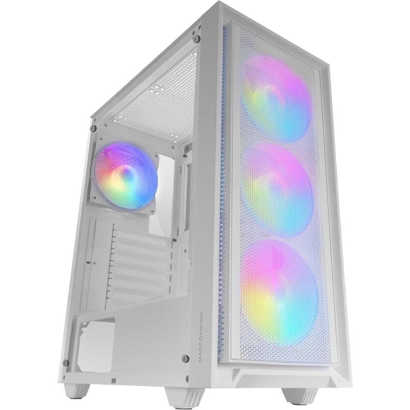 Caixa Gaming Semitower Mars Gaming Mc-air / Branco