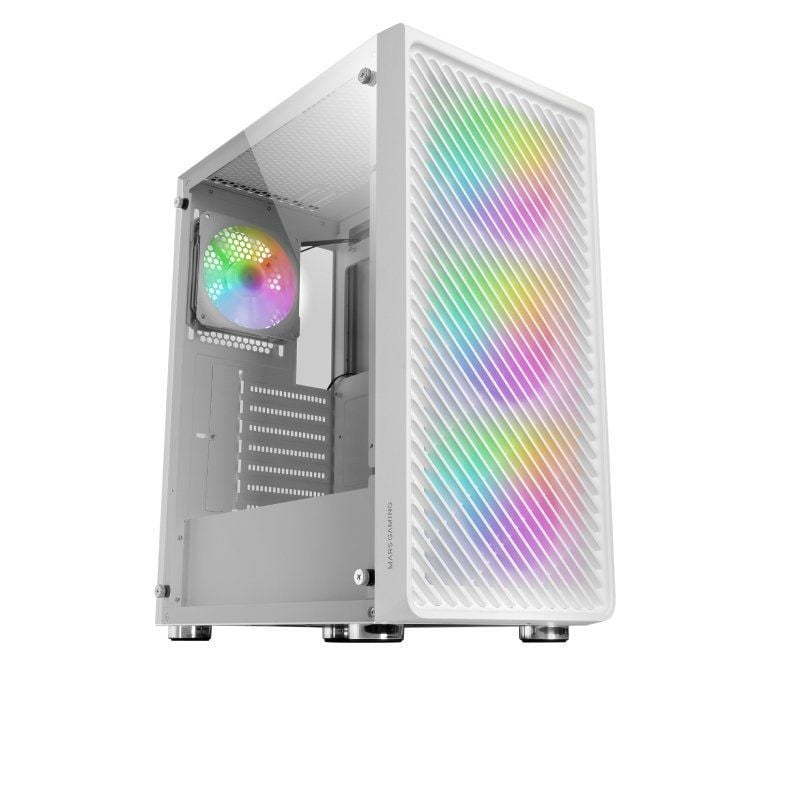Caixa Gaming Semitower Mars Gaming Mc-f / Branco