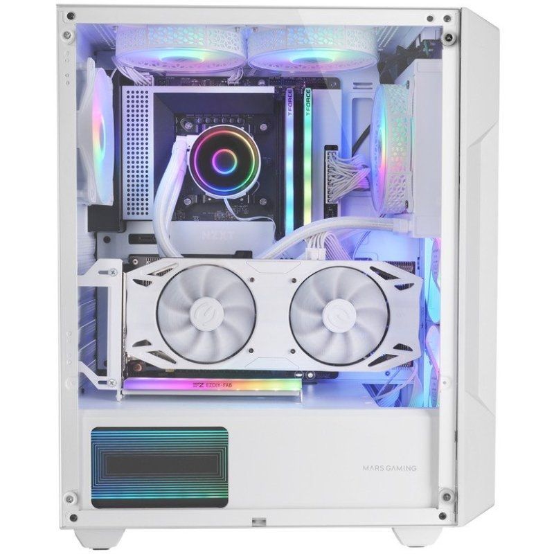 Caixa Gaming Semitower Mars Gaming Mc-geo / Branco