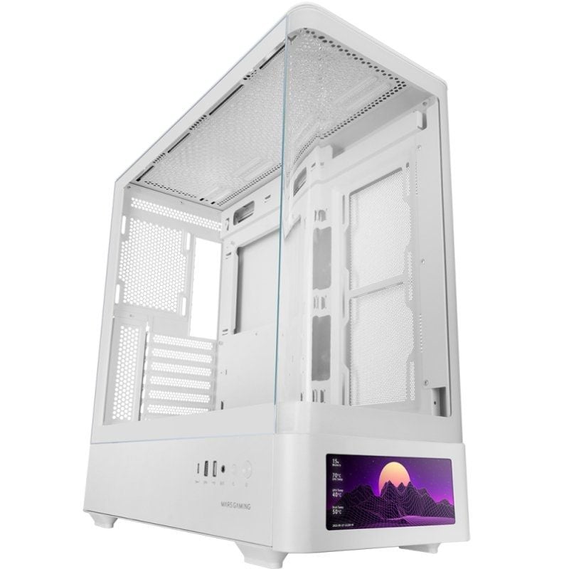 Caixa Gaming Semitower Mars Gaming Mc-lcdpro / Branco