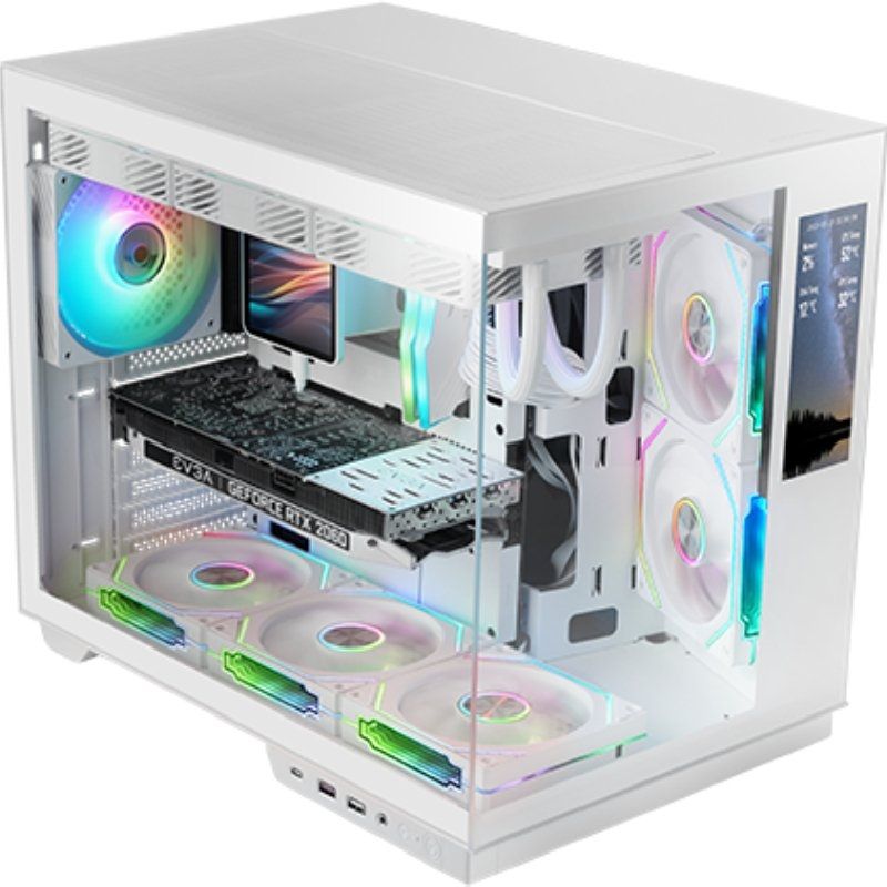 Caixa Gaming Semitower Mars Gaming Mc-mirage / Branco