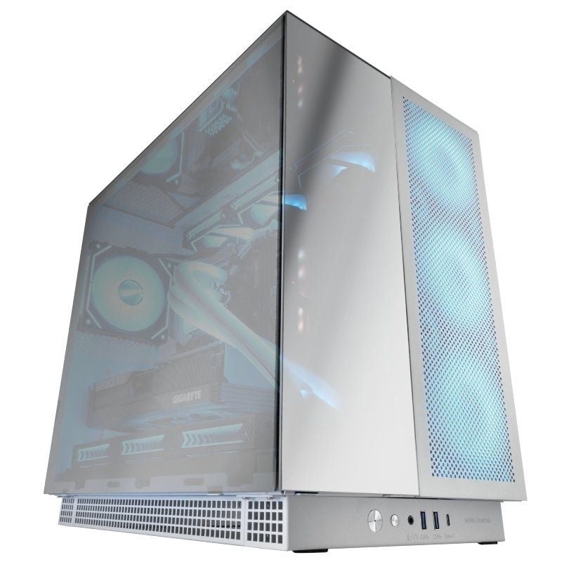 Caixa para Jogos em Torre Mars Gaming Mc-nova3 / Branco e Prateado